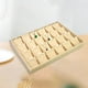 thumbnail image 4 of Caja organizadora de joyería Hugo apilable de arpillera con soporte para exhibición 24 platos colgantes, 4 of 8