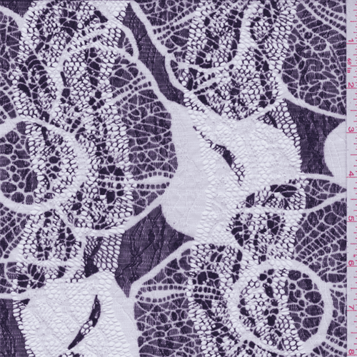 dark purple lace fabric