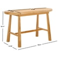 thumbnail image 3 of SAFAVIEH Anikka Rattan Bench, Natural (30.9 in. W x 11.8 in. D x 18.1 in. H), 3 of 10