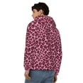 thumbnail image 4 of Kdxio Rose Leopard Print Print Men Hoodies Casual Hoodies for Men with Zip Pockets Full Zip Long Sleeve Sweatshirt Sports Hooded Jacket-Medium, 4 of 5
