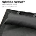 thumbnail image 4 of Outsunny Outdoor Lounge Chair, Patio Tanning Chair with Headrest, Garden Sun Lounger Recliner with Wood Frame, Texteline, Black, 4 of 10