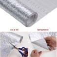 thumbnail image 5 of Uxcell Silver Peel and Stick Countertops 31.5"x39.4" Self Adhesive Aluminum Foil Kitchen Backsplash Contact Paper, 5 of 6