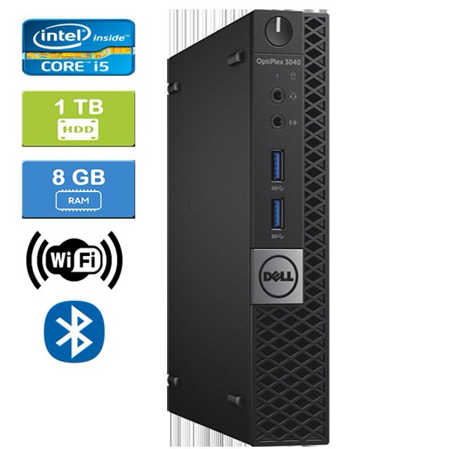 Remis à Neuf : Dell 3040 MICRO Intel Core i5-6500T 2.50 GHz, 8 Go, 1 To HDD, Win 10 Pro