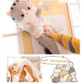 thumbnail image 4 of Almohada de felpa de gato suave, animal de peluche largo, lindo muñeco de peluche, regalo de juguete para novias y niños (19,7 pulgadas/50 cm, rosa) brillar  Electrónica, 4 of 5