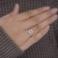 thumbnail image 5 of Cora Jewellery 2.5CT Radinat Moissanite Engagemet Ring For Women, 18K White Gold, 5 US, 5 of 7