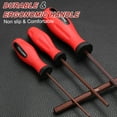 thumbnail image 6 of Uxcell 1.5mm Metric Hex Screwdriver Magnetic Screwdrivers S2 Alloy Steel Red Brown, 6 of 7