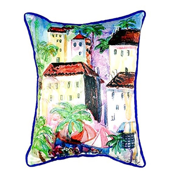 Fun City I Small Indoor/Outdoor Pillow 11x14