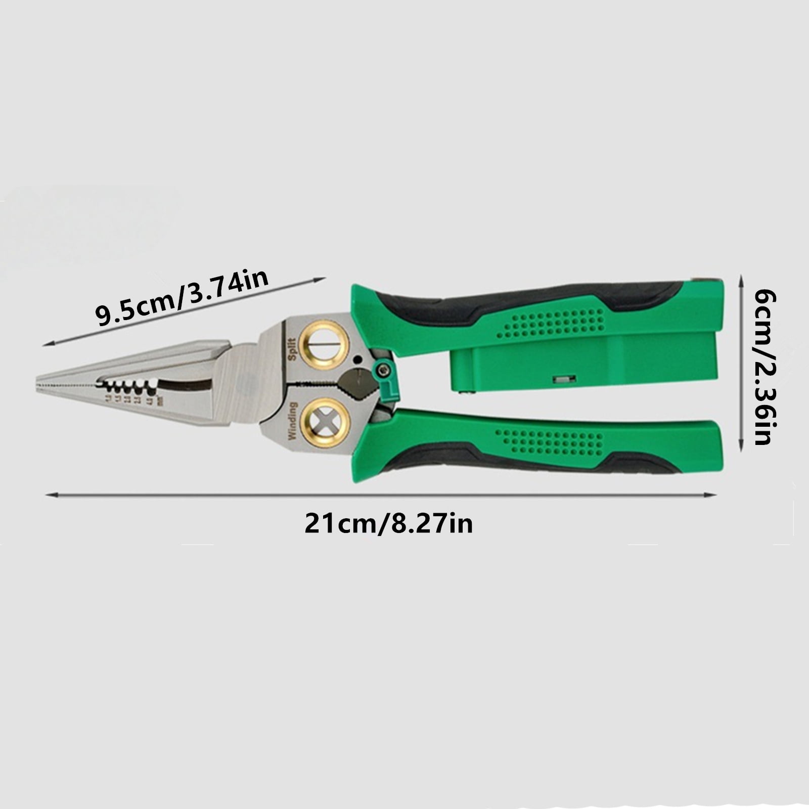 TAPDRA Wire Stripper Pliers with Measuring Pen 12-250V AC DC for Electrical Repairs Household and Maintenance