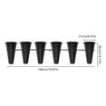 thumbnail image 2 of Wall-Mounted Flower Display Stand, with Buckets Plant Stand for Indoor & Outdoor Use, Suitable for Homes Florists Entrances and Living Rooms (Black 6pcs), 2 of 26