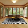thumbnail image 4 of Realhomelove 3D Vortexes Illusion Rugs 3D Visual Optical Creative Carpet Mondern Non-Slip Floor Mat for Entrance Bedroom Living Room Playroom Dining Home Decor Area Rug 32" X 20", 4 of 5