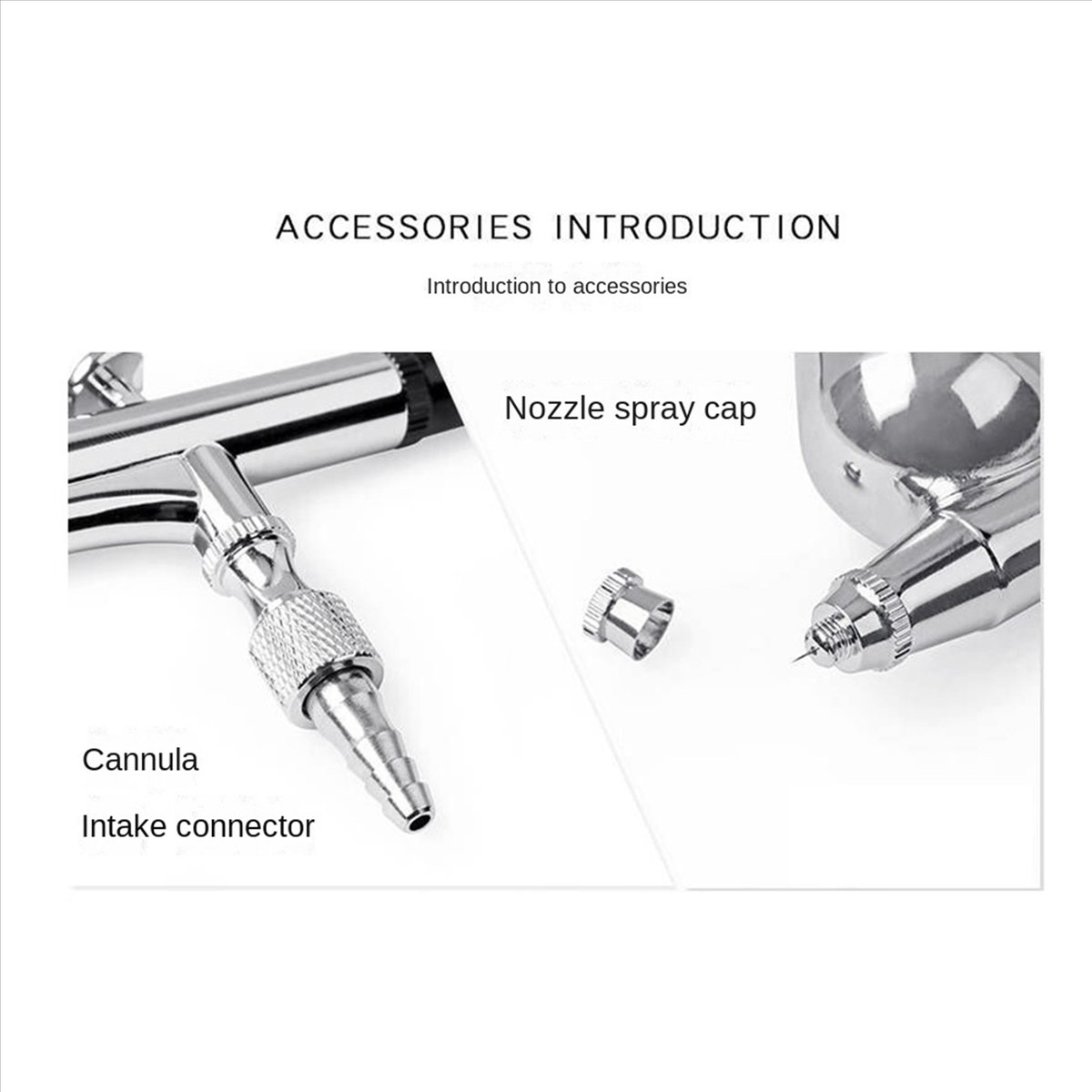 2X 0.3mm Double Action Airbrush Kit Air Brushes for Painting Electric Airbrush Set for Painting Models, Auto Graphics