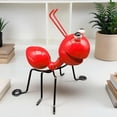 thumbnail image 2 of Metal Garden Yard Art – Cute Large Red Ant Sculpture for Outdoor Wall, Fence, Tree, or Lawn Decoration, Charming Garden Statue, Red, Outdoor Décor, 2 of 8