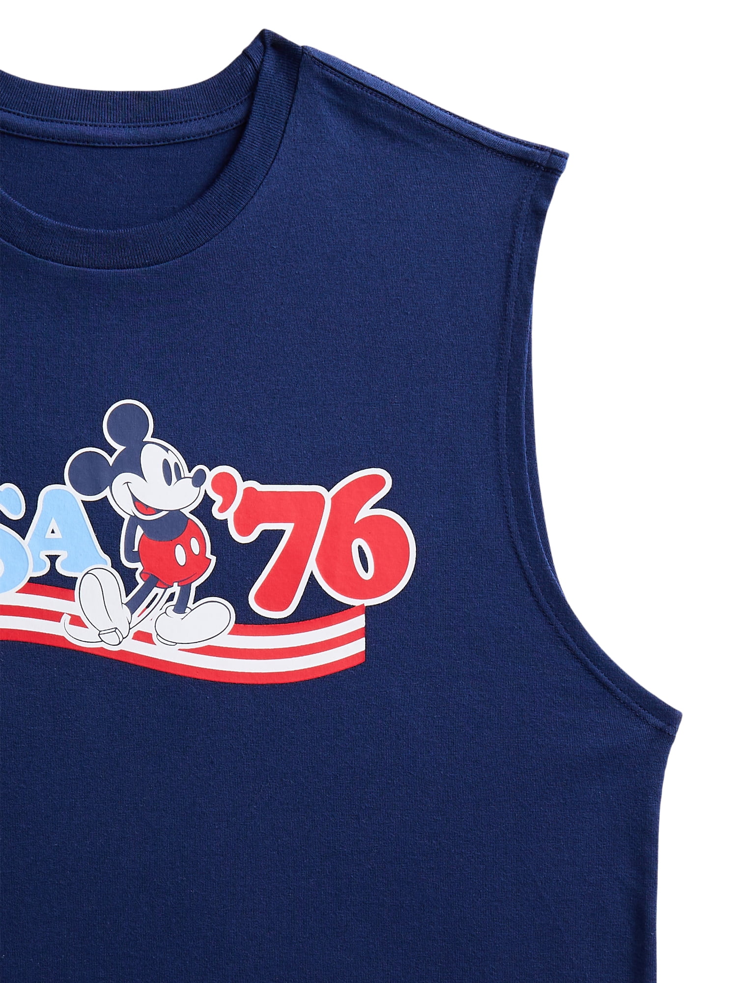 Disney Mickey Mouse Boys USA 76 Muscle Tank Top, Sizes 4-20