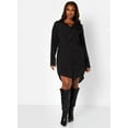 thumbnail image 3 of Rebdolls Women's Plus Oversized Layered Mini Dress - Black - 4X, 3 of 5