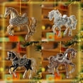 thumbnail image 5 of Equestrian Decor Christmas Horse Christmas Ornaments,Horse Ornaments For Christmas Tree,Christmas Acrylic Ornament,Metal Horse Ornament, Horse Gifts For Women, Girls Horse Gifts For Horse Lovers, 5 of 9