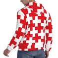 thumbnail image 6 of Naloa Red Cross 1 Men's Casual Hooded Collar Drawstring Hoodies Pullover Sweatshirts Casual Long Sleeve Shirts-3X-Large, 6 of 7