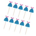 thumbnail image 1 of 10 dulce forma de princesa pastel de bodas Cupcake Topper Selecciones de comida Decoración de de cumpleaños Azul2 Colcomx Topper de la torta de boda, 1 of 8