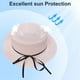 thumbnail image 4 of Sombrero de paja para mujer con circunferencia de 56-58 cm, sombrero para el sol con lazo de cinta, sombrero de copa plana para exteriores, sombrero para el sol con protección solar, 4 of 5