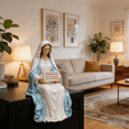 thumbnail image 5 of Stijggn Our Lady of Grace Figure Devout Gift, Prayerful Inspiration Home Office Table Decor, 5 of 6