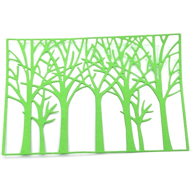 Transemion Craft Die Cutter Tree Pattern High-carbon Steel Stenciling Mold Wear-resistant Scrapbooking Supplies Embossing Accessories as shown 1Set