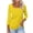 Yellow, variant on Drses Women Square Neck 3/4 Three Quarter Sleeve Top, Cute Basic T Shirt Tunic Blouse, Dressy Casual Holiday Workout Summer Daily Shirts for Ladies