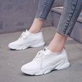 thumbnail image 3 of Nuevo vuelo de malla tejida zapatillas de deporte de las mujeres de moda Zapatos casuales zapatillas de fondo suave, 3 of 4