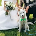thumbnail image 3 of Elegante pajarita para perro, linda pajarita de esmoquin con cuello blanco ajustable para mascotas formales, perfecta para San Valentín, bodas, 3 of 5