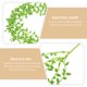 thumbnail image 3 of 6 piezas de plantas colgantes artificiales de plástico verde., 3 of 5