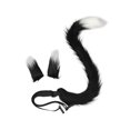 thumbnail image 1 of Diadema con orejas de gato para cosplay, ideal para niños y adultos. Regalo perfecto para disfraces y espectáculos. Blanco y negro, 1 of 9