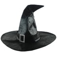 thumbnail image 1 of Popular! Men And Women Large Ruched Witch Hat Accessory For Holiday Halloween Party Clearance Ghost, 1 of 3
