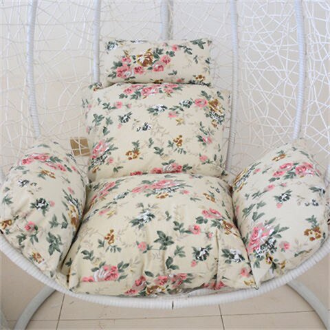 Hamaca colgante para silla oscilante, cojín de asiento suave para Jardín, Exterior, dormitorio, cesta colgante, almohada Fivean unisex