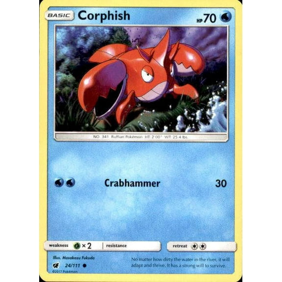 Pokemon Crimson Invasion Common Corphish #24