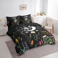 thumbnail image 3 of Homewish Teens Boho Moon Sun 7pcs Bedding Comforter Set,Bohemian Chic Flower Queen Bedding Sets Super Cozy,Exotic Style Queen Sheet Sets,Super Cozy Room Decor,Reversible, 3 of 8
