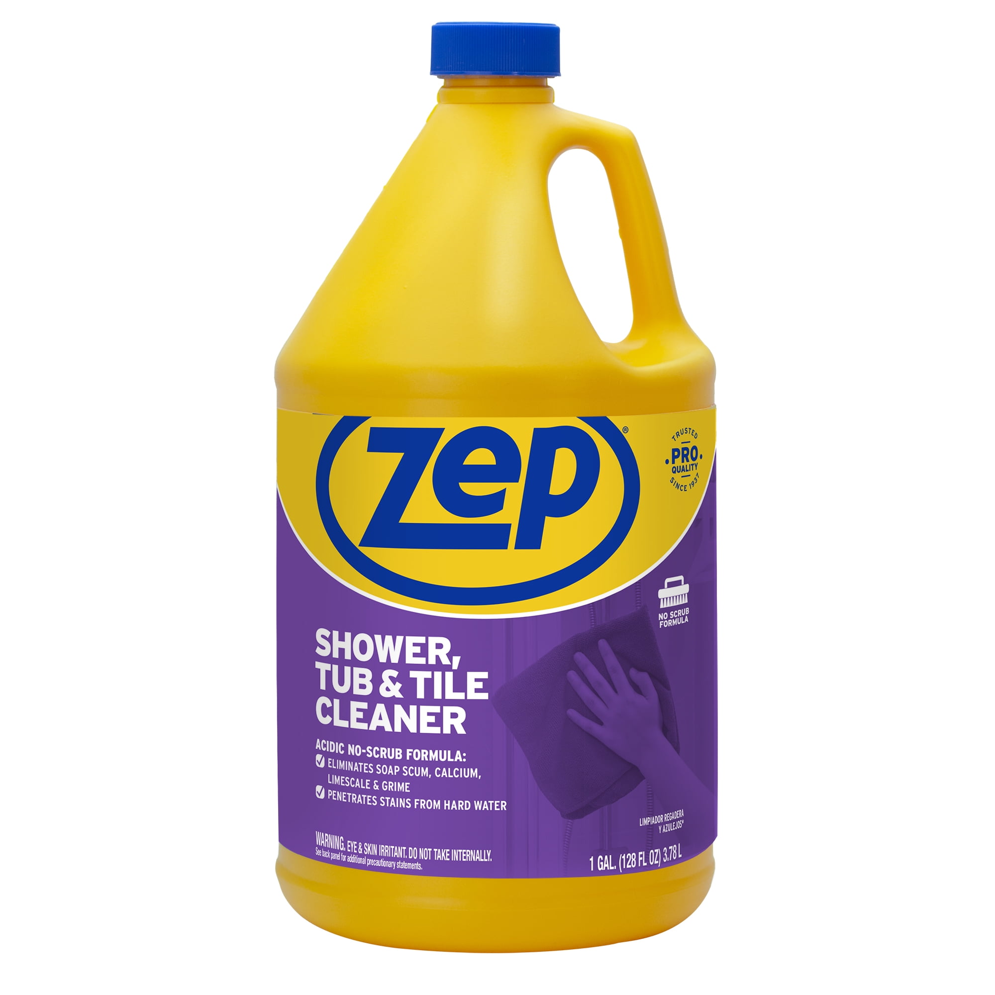 Zep Foaming Shower Tub and Tile Cleaner - 32 Ounce (Case of 4) ZUPFTT324 - No Scrub Formula, Breaks Up Tough Buildup on Contact