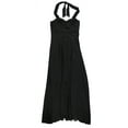 thumbnail image 2 of bar III Robe Maxi Unie pour Femmes, Noir, 4, 2 of 2