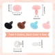 thumbnail image 3 of Narices de seguridad flocadas, 24 juegos, narices ovaladas, manualidades, narices de amigurumi, narices de cerdo rosa, narices de peluche de terciopelo con arandelas para títeres de ositos de, 3 of 7
