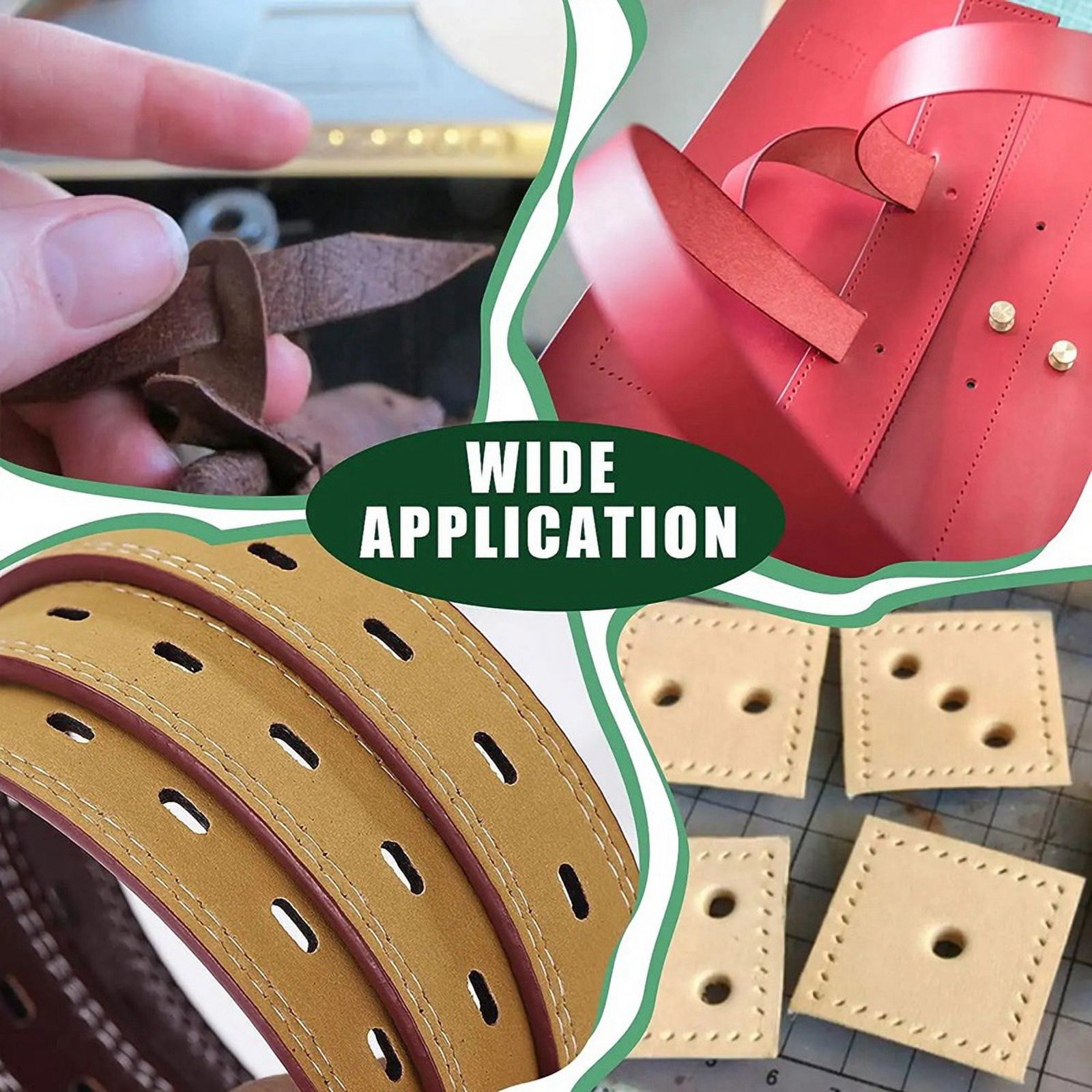 52 Pcs Hollow Punch Cutter Tools Kit Carbon Steel Leather Punching Die Cutting Mold Manual Hole Puncher Se