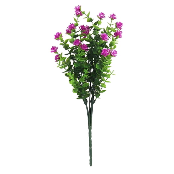 Artificial Camellia Flower Stems Bouquet, Plastic Uv Protected Flowers For Outdoor Garden Decor, Weather-Resistant Floral Arrangement For Yard Patio And Home