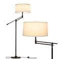thumbnail image 1 of Brightech Ava Tall Industrial Standing Floor Lamp Pole w/ LED Light Bulb, Black, 1 of 12