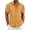 Orange, variant on Men's Short Sleeve Linen Cuban Shirt Lightweight Button Down Guayabera Shirts Work Casual Turn-down Collar Shirts