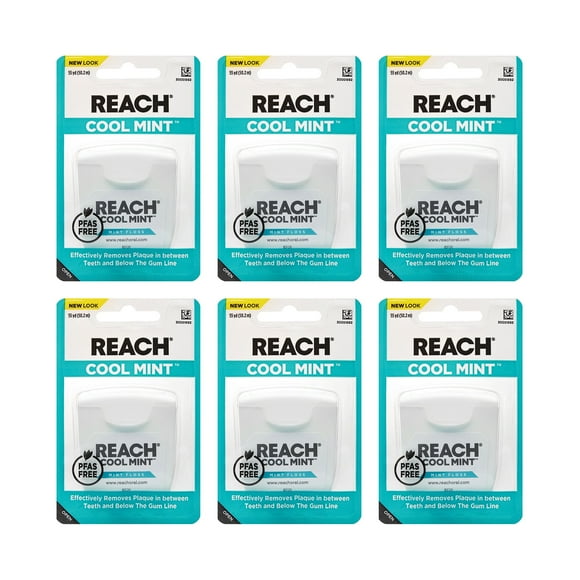 Listerine Dental Floss, Cool Mint (Pack of 6)