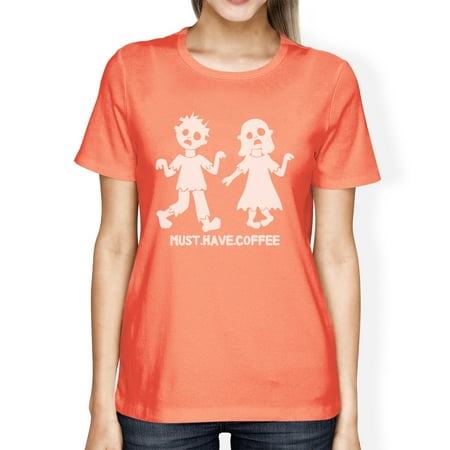 must have coffee zombies womens halloween tshirt funny graphic tee walmartcom
