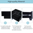 thumbnail image 5 of Square Coffee Table with 4 Hidden Storage Compartments, Unique Design Cocktail Table with Extendable Sliding Tabletop, UV High-Gloss Design Center Table for Living Room, Black, 5 of 9