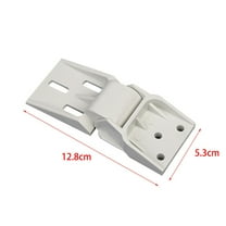 Chest Freezer Hinge Universal Replacement | Folding Counterbalance Furniture Hinge | White Plastic | 128mm Size | 95°-110° Door Opening Angle | 1 Piece Pack