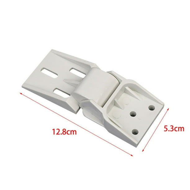 Bisagra Universal para Congelador Horizontal | Bisagra Plegable de Plástico para Congeladores Pequeños | Bisagra Blanca para Muebles de 128 Mm | 1 Unidad