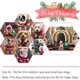 thumbnail image 2 of Disfraces navideños para mascotas Disfraz de perro con sombrero Disfraz de Papá Noel Sudaderas con capucha para perros Disfraces navideños para gatos Disfraz de fiesta Cálido en invierno (S) brillar Electrónica, 2 of 5