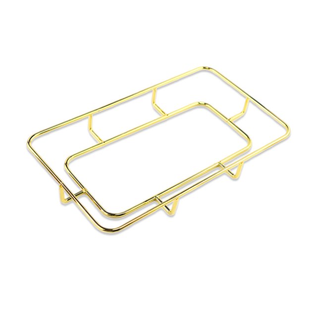 Placa de frutas Marcos de metal Maneles Grips Suministros de moldes de resina Soporte de decoración DIY Adorno Accesorios de molde para el marco de la sala de estar l rectangular seitruly HA010259-02