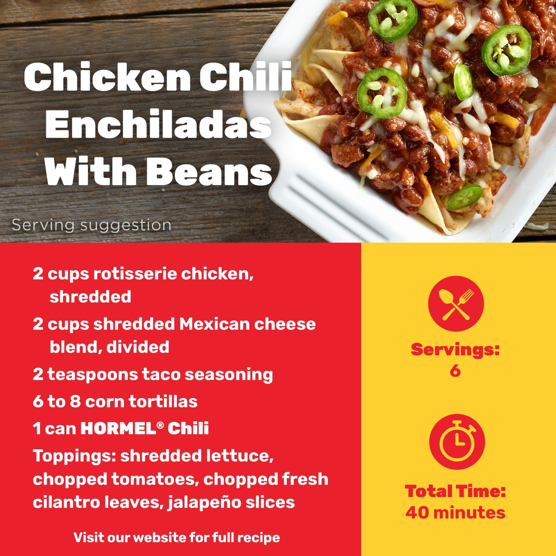 HORMEL Hot W/Beans Chili 15 OZ CAN