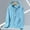 Blue, variant on Women's Fashion Lightweight Breathable Large Size Coat Outdoor Sunscreen Shirt Thin Sweater Cardigan Sweat Coat for Women Corded Cardigan Lightweight Cardigan for Women for Summer Loose Long Sleeve