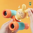 thumbnail image 4 of JVMU Kid Binoculars 8 Times High Mirror Small Portable Detachable Children's Binoculars Toy for Outdoor Play, Orange, 4 of 5